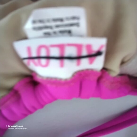 Hot Pink 1 Pc. Swimsuit Lace-up Back Sweetheart Front High Thighs Jr. Various - Picture 5 of 5